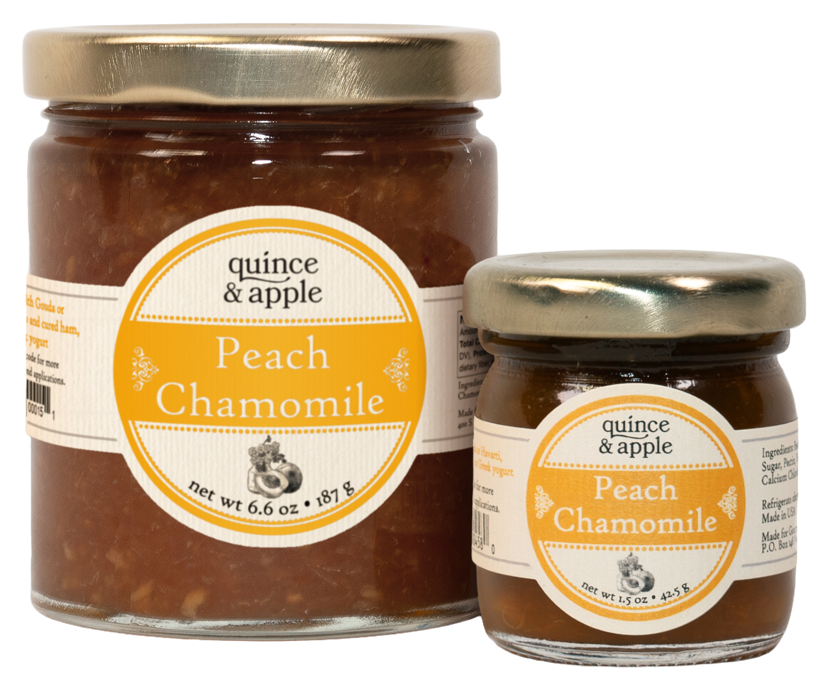 Peach Chamomile - gourmet peach jam – Quince & Apple