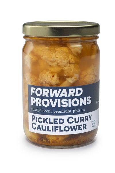 Pickled Curry Cauliflower - Case of 12 - 12 oz Jars