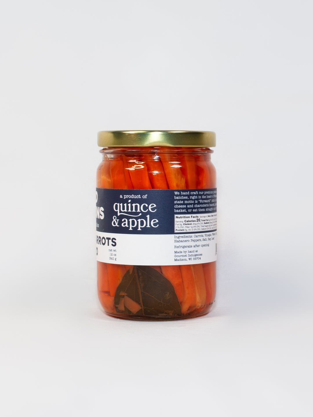 Forward Provisions-Pickled Carrots &amp; Habanero-12 oz jars-12 per case