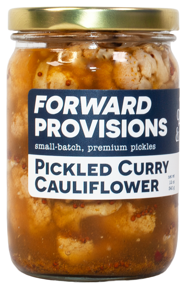 Forward Provisions-Pickled Curry Cauliflower-12 oz jars-12 per case