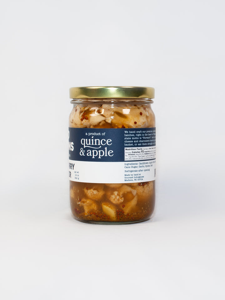 Forward Provisions-Pickled Curry Cauliflower-12 oz jars-12 per case
