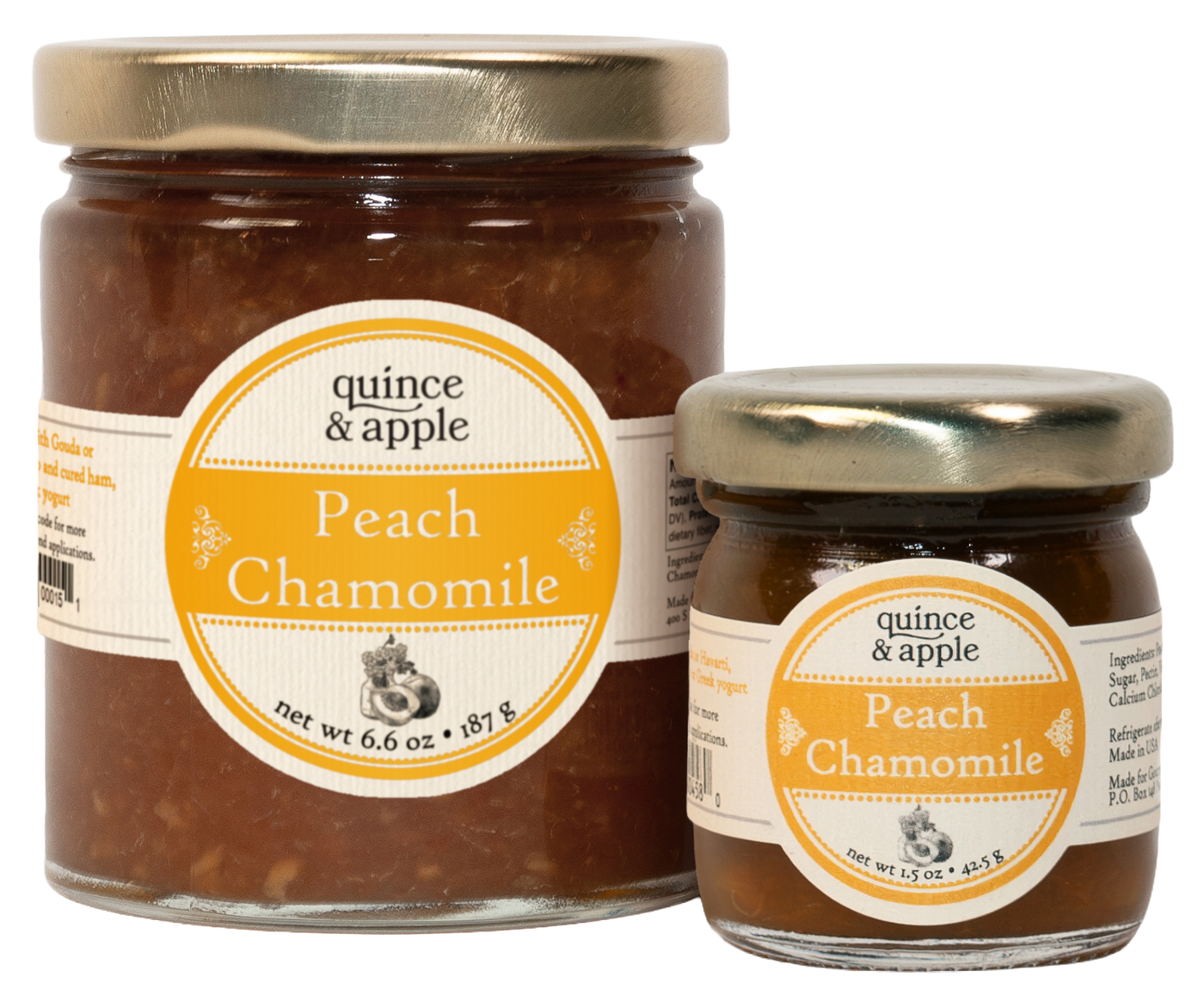 Peach Chamomile - gourmet peach jam – Quince & Apple