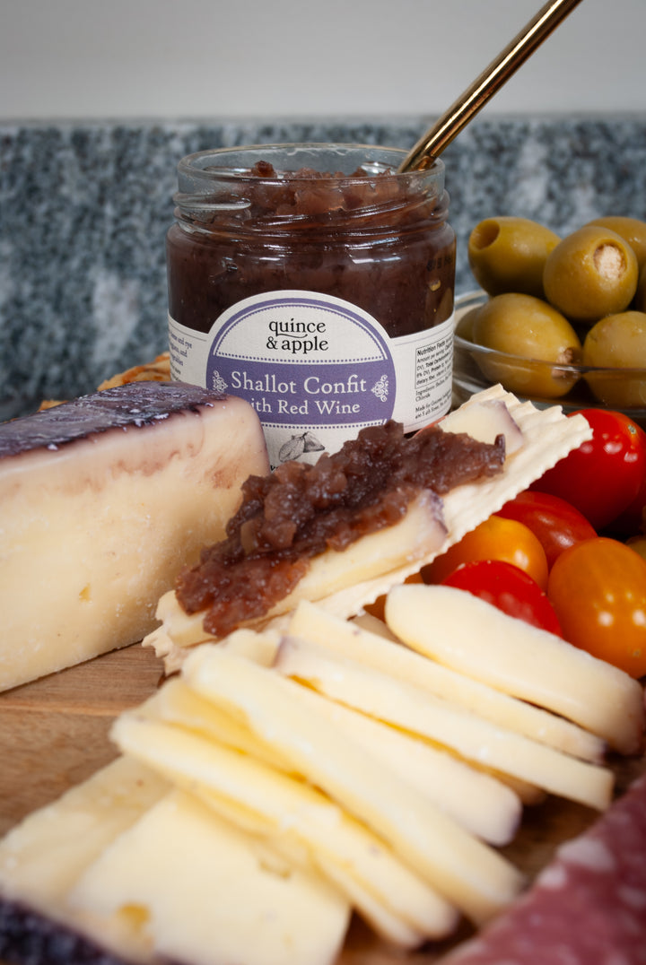 Shallot Confit with Red Wine Conserve