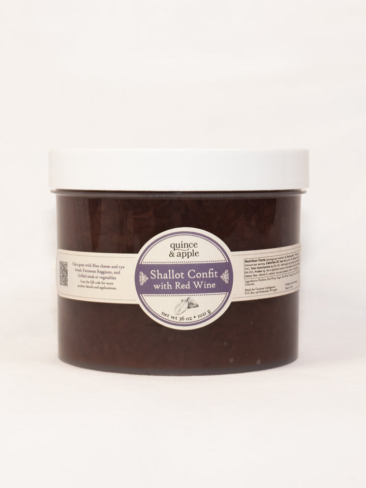 Shallot Confit with Red Wine Conserve