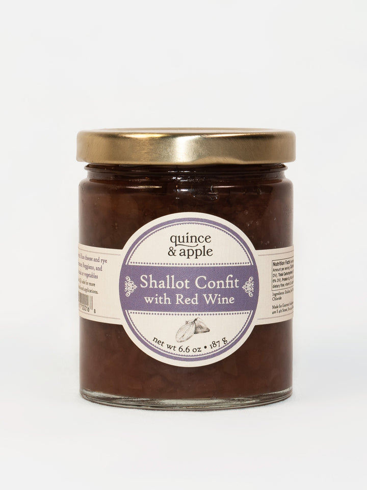Shallot Confit with Red Wine Conserve