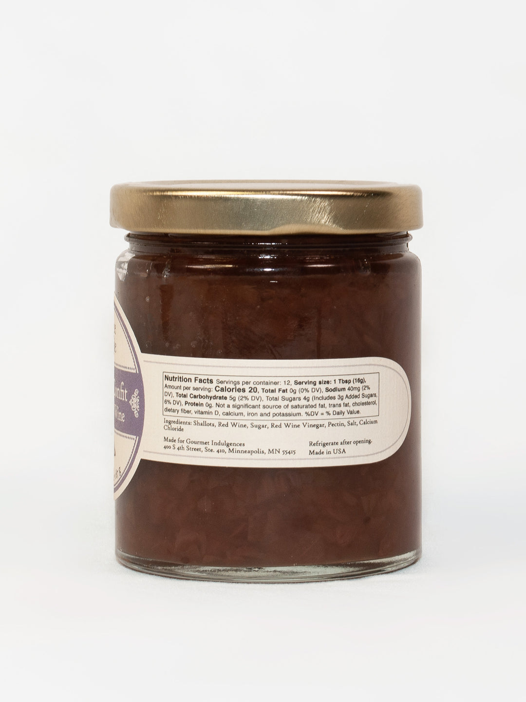 Shallot Confit with Red Wine Conserve