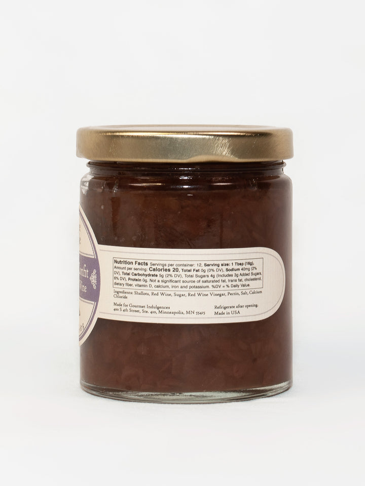 Shallot Confit with Red Wine Conserve