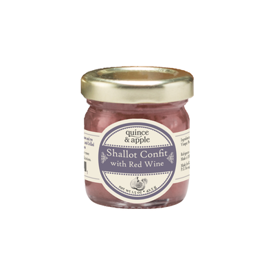 Shallot Confit with Red Wine Conserve
