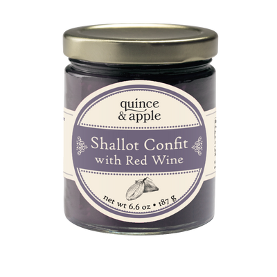 Shallot Confit with Red Wine Conserve