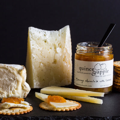 Our Orange Marmalade with Lemons pairs with aged Italian cheeses as well as fresh soft cheeses.